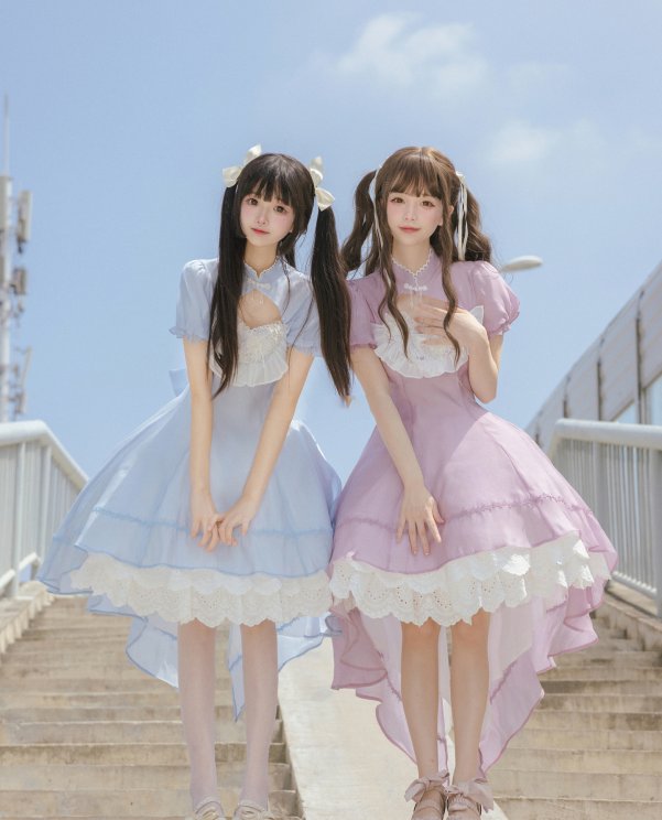 双人 Lolita 装扮，甜度超标