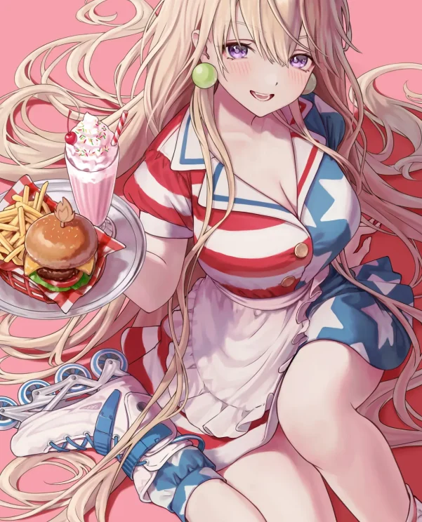 大口咬下♡ – 汉堡插画特辑