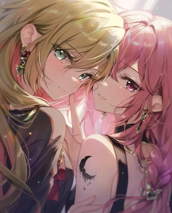 若隐若现的亮点 – 耳环女子插画特辑