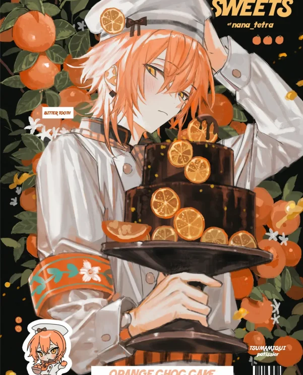 畅享甜点时光! – 甜点男子插画特辑