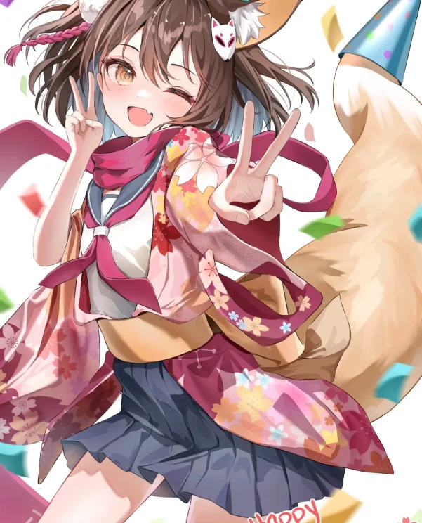 双倍快乐♪ – 双剪刀手插画特辑