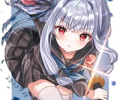 锋芒毕露 – 「日本刀和女子」插画特辑