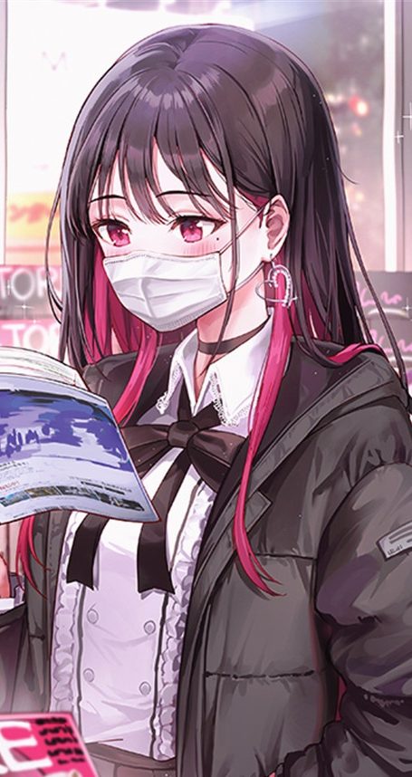 动漫泪痣少女P站pixiv主题图集原画插画壁纸画集图片素材美术资料