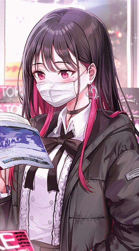 动漫泪痣少女P站pixiv主题图集原画插画壁纸画集图片素材美术资料