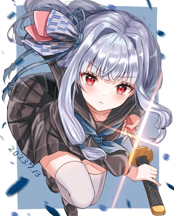 锋芒毕露 – 「日本刀和女子」插画特辑