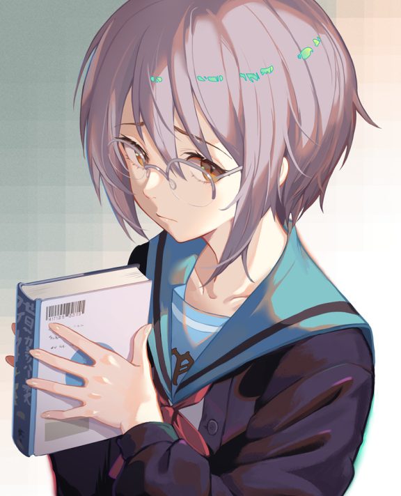 动漫凉宫春日的忧郁长门有希相关图集原画插画CG壁纸美术图片素材