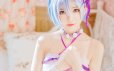 蕾姆睡裙COS_桜桃喵 – 《从零开始的异世界生活》美图作品图片欣赏