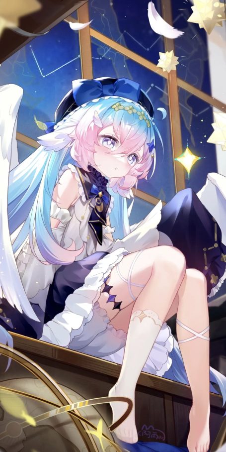 动漫壁纸 | 竹席吸走后背的燥热，梦里飘来茉莉的香