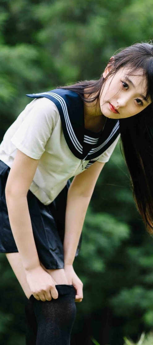 JK水少女_出镜：捏捏新酱 – 美图作品图片欣赏