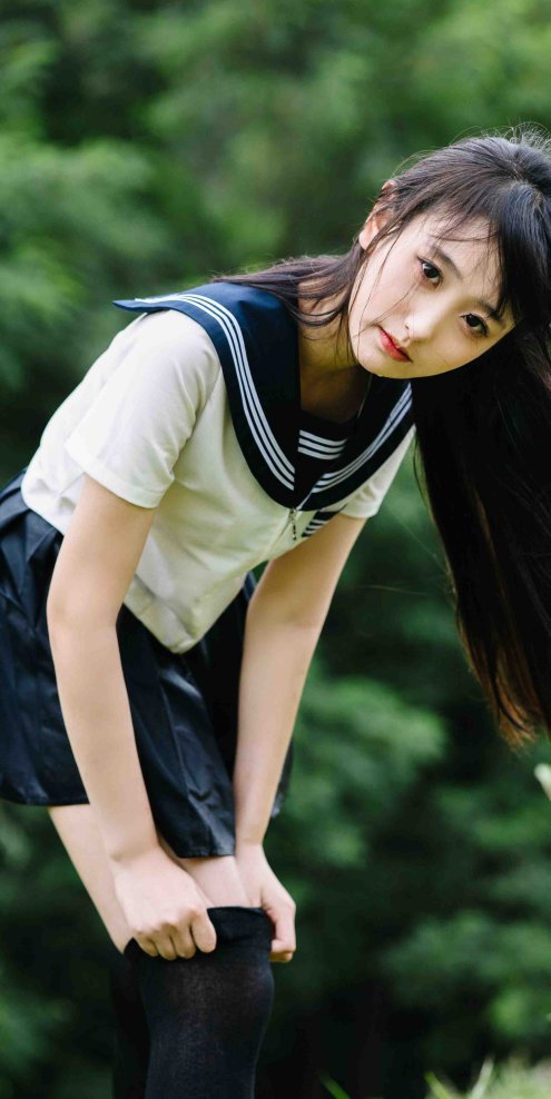 JK水少女_出镜：捏捏新酱 – 美图作品图片欣赏