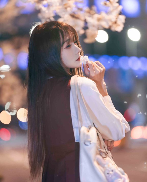 邂逅樱花雨_兔子Zzz不吃胡萝卜 – 写真美图作品在线欣赏