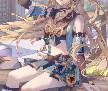 动漫壁纸 | 乌云被风揉碎，散成天边淡紫色的絮