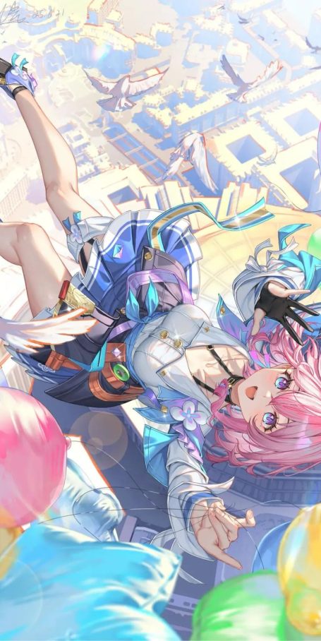 动漫壁纸 | 坐在廊下听雨，时间慢得如同凝固