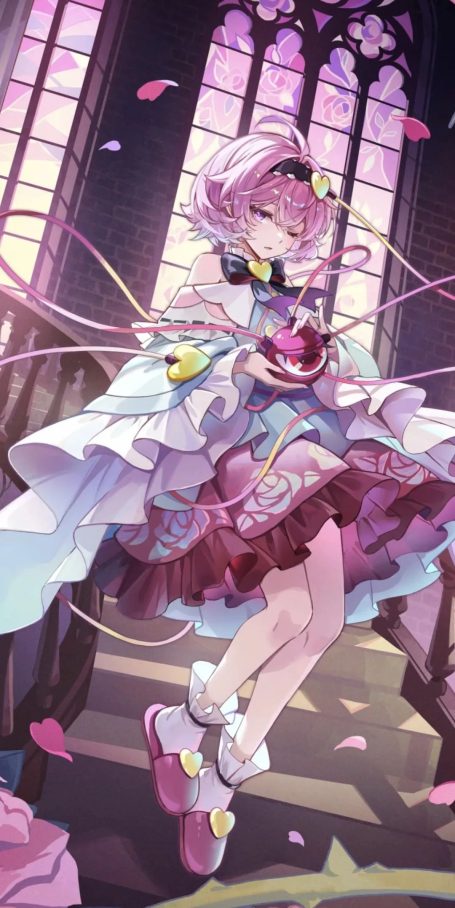 动漫壁纸 | 风铃把月光敲成碎片，落在茶盏里，便泡出了半杯星河的清浅