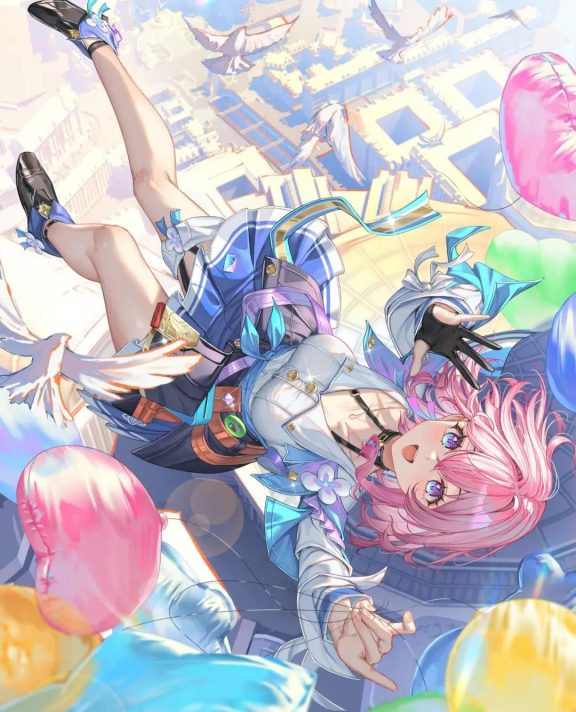 动漫壁纸 | 坐在廊下听雨，时间慢得如同凝固