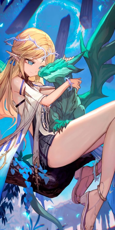 动漫壁纸 | 松烟墨染尽山河，独留白处是你眉眼轮廓