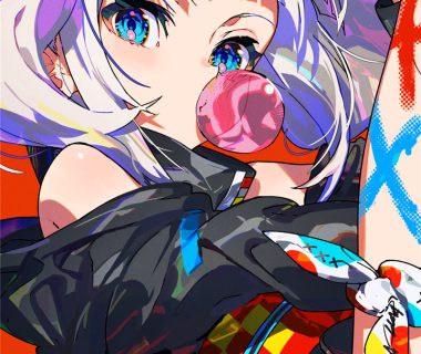 虚拟主播辉夜月相关图集原画插画CG线稿超清壁纸图片素材美术资料