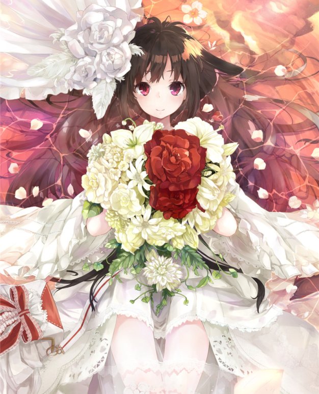 动漫婚纱花嫁少女角色主题图集原画插画线稿立绘图片素材美术资料