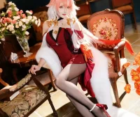 Cosplay|瓜希酱 – 鸣潮 长离·必胜客联动