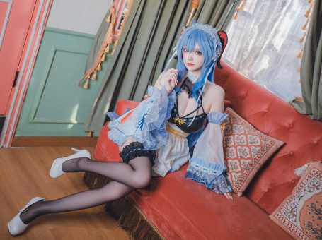 雪晴Astra 原神 甘雨女仆，璃月港的温柔守护者与尘世闲游的绝美瞬间