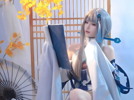 花兮_honoka 原神 归终，璃月古韵与现代光影交织的尘世闲游写真纪行