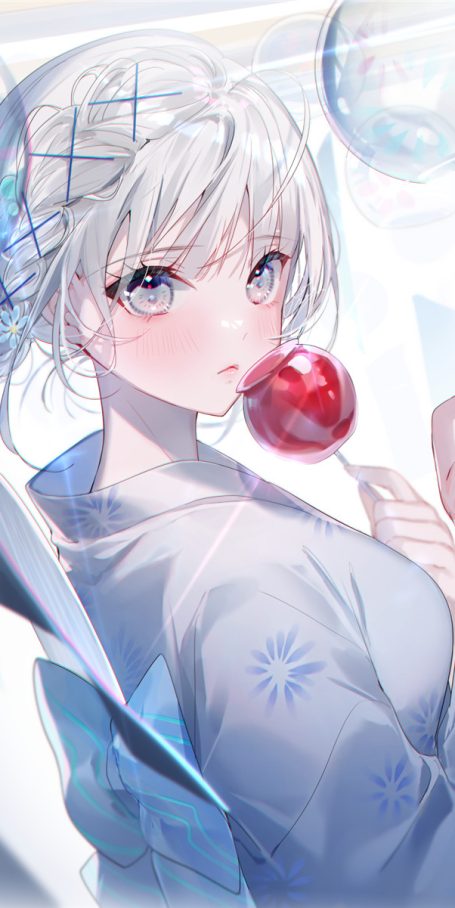 动漫二次元插画夏日浴衣少女主题图集原画壁纸CG图片素材美术资料