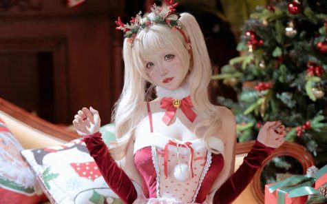 阿薰kaOri 迟到的圣诞礼包，冬日暖阳下的梦幻圣诞写真全记录