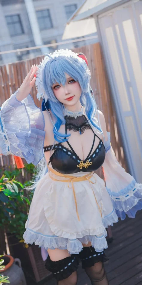 Cosplay｜雪晴Astra – 甘雨 女仆