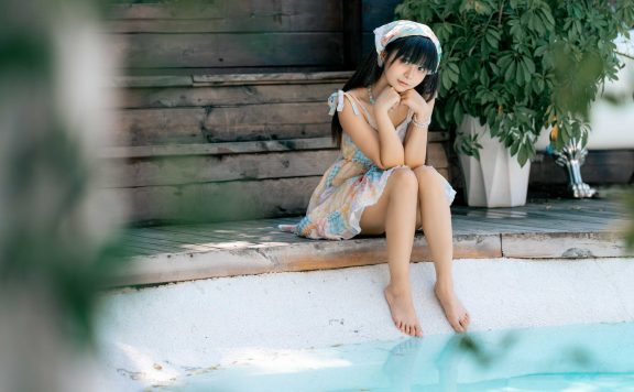 小羊不吃草 夏天的记忆，清新少女与光影交织的夏日写真全记录