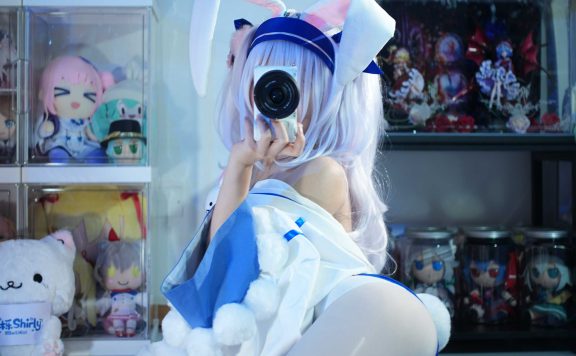 白栎Shirly 碧蓝航线 拉菲2，慵懒少女的午后梦境与蔚蓝誓约写真全记录