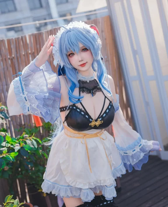Cosplay|雪晴Astra – 甘雨 女仆