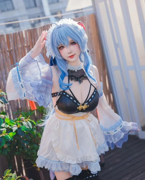 Cosplay｜雪晴Astra – 甘雨 女仆