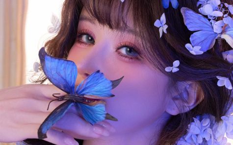 鹿八岁baby 蝶梦霓裳,光影交织下的古风梦境与时尚写真的艺术碰撞