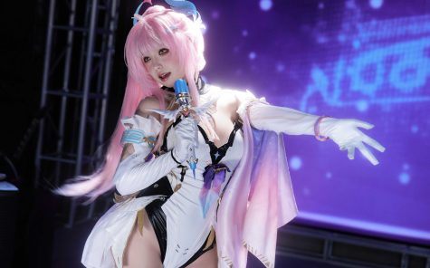 阿薰kaOri 鸣潮 爱弥斯,光影交织下的虚拟歌姬现实演绎全记录