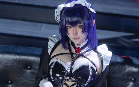 屿鱼Yukako Nikke胜利女神 米哈拉·咖啡女仆，光影交织下的虚拟角色真人化摄影全记录